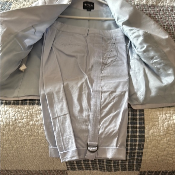 Women's Gray Suit Short Set - Picture 2 of 6